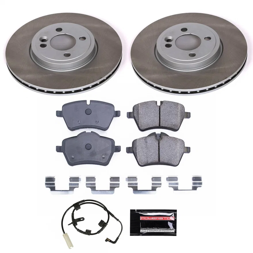 Front SEMI-COATED ROTOR KIT for Mini Cooper