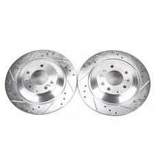 Rear DRILLEDSLOTTED ROTOR PAIR for Mazda 6 image 2