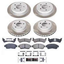 Front and Rear SEMI-COATED ROTOR KIT image 1