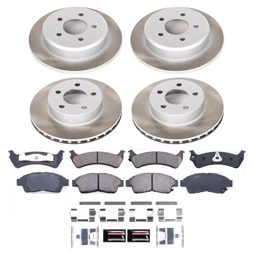 Front and Rear SEMI-COATED ROTOR KIT