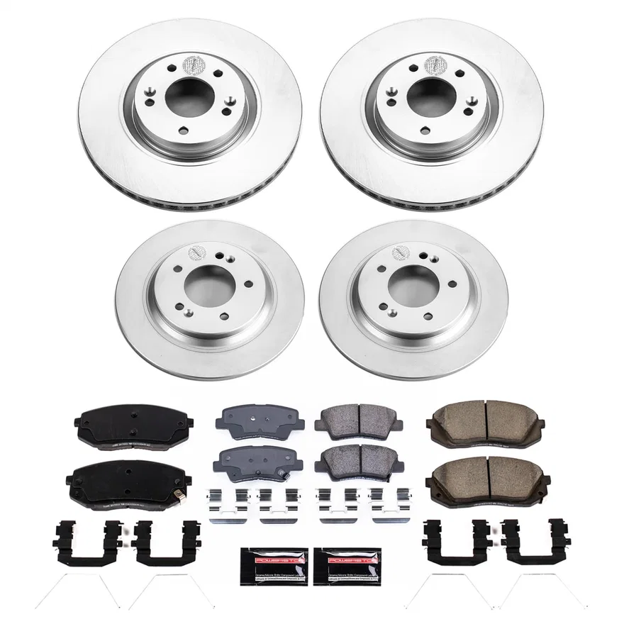 Front and Rear Z17 COATED BRAKE KIT for Kia Optima