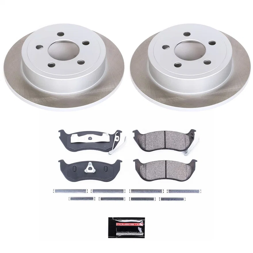 Rear SEMI-COATED ROTOR KIT for Jeep