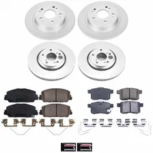 Front and Rear Z17 COATED BRAKE KIT for Honda Accord image 2