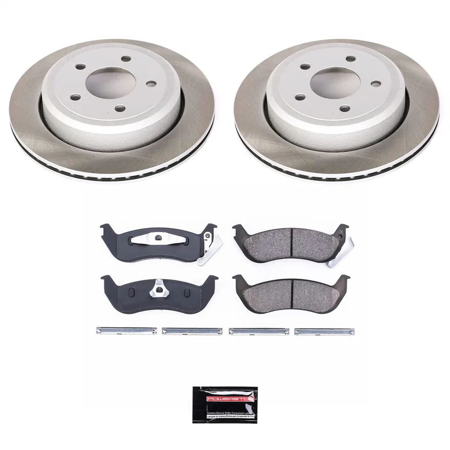 Rear SEMI-COATED ROTOR KIT