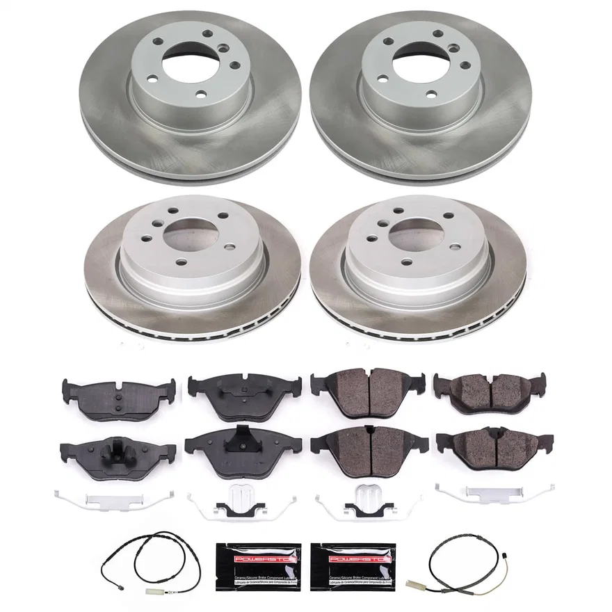 Front and Rear SEMI-COATED ROTOR KIT for BMW X1