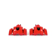 Rear RED CALIPER PAIR W/BRKT image 2