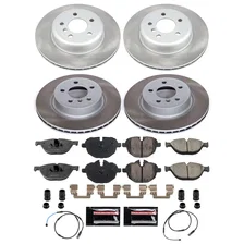 Front and Rear SEMI-COATED ROTOR KIT for BMW 528i image 1