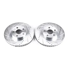 Front DRILLEDSLOTTED ROTOR PAIR image 2
