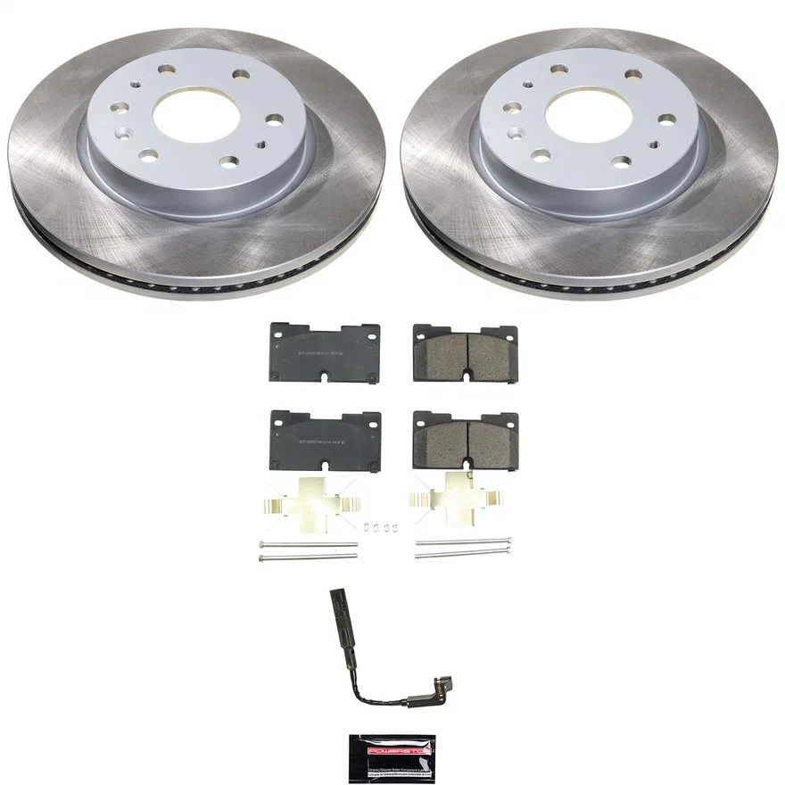 Front SEMI-COATED ROTOR KIT for Chevrolet Silverado 1500