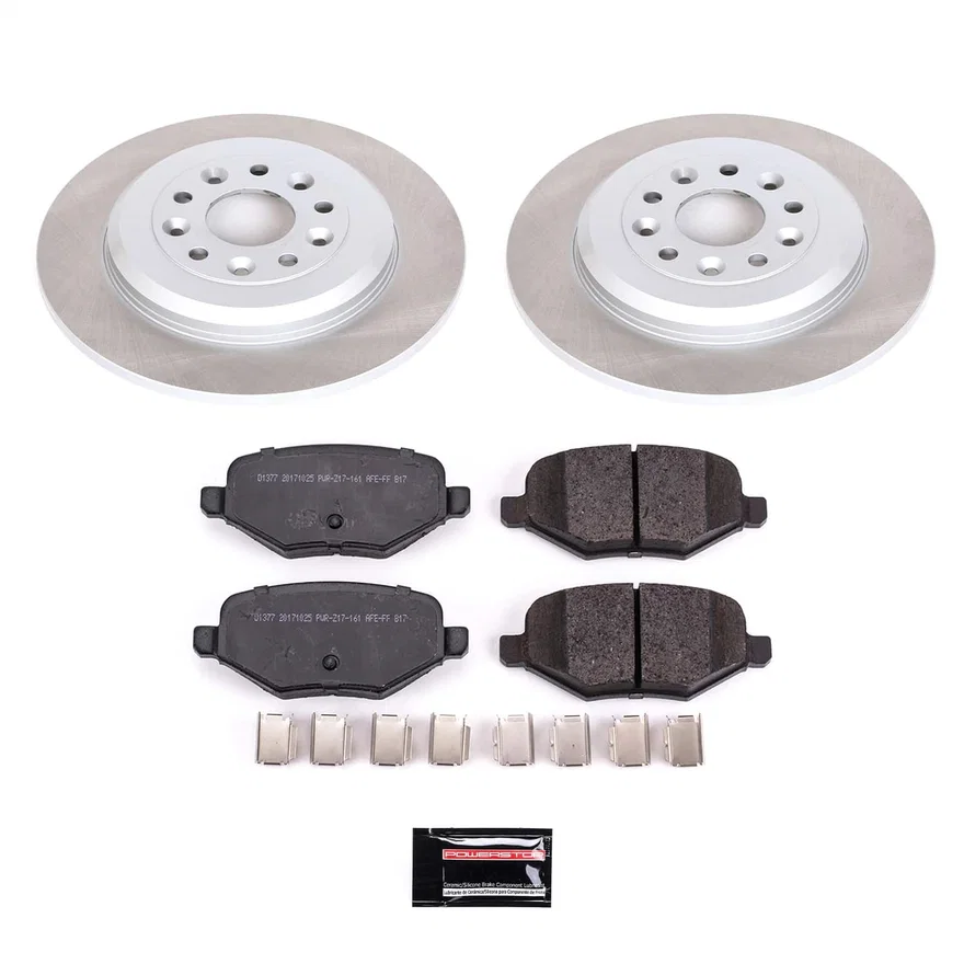 Rear SEMI-COATED ROTOR KIT for Ford