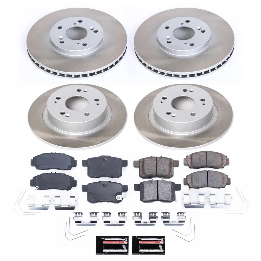 Front and Rear SEMI-COATED ROTOR KIT