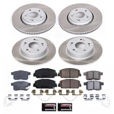Front and Rear SEMI-COATED ROTOR KIT for Honda Accord image 1