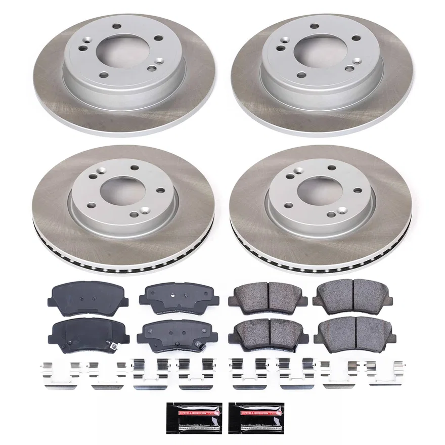 Front and Rear SEMI-COATED ROTOR KIT
