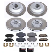 Front and Rear SEMI-COATED ROTOR KIT image 1