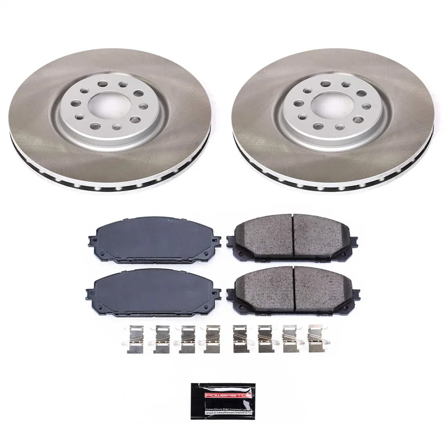 Front SEMI-COATED ROTOR KIT for Jeep Cherokee