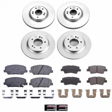 Front and Rear Z17 COATED BRAKE KIT for Kia Optima image 2
