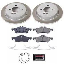 Rear SEMI-COATED ROTOR KIT for Mini Cooper image 1
