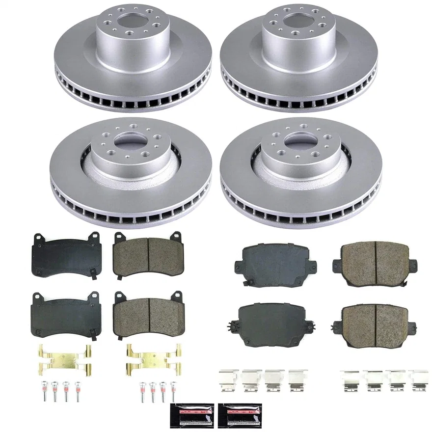 Front and Rear Z17 COATED BRAKE KIT for Tesla Y
