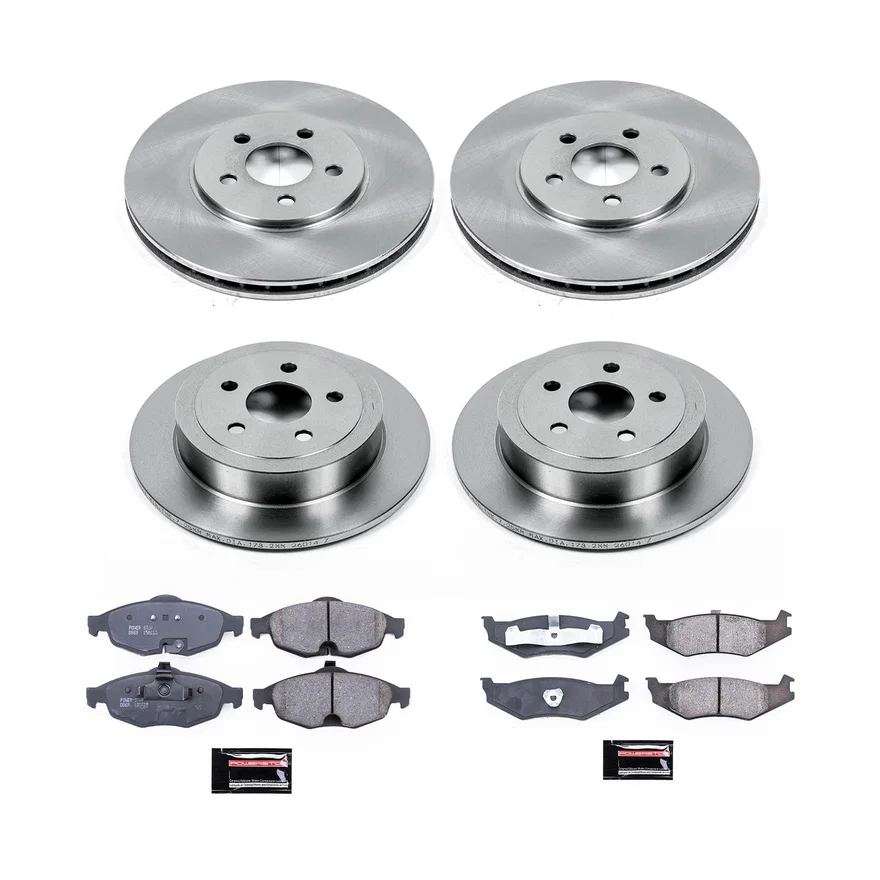 Front and Rear AUTOSPECIALTY BRAKE KIT for Dodge Stratus