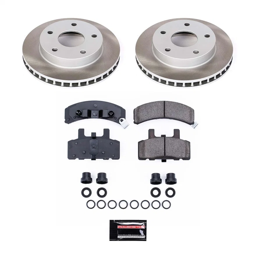 Front SEMI-COATED ROTOR KIT for Dodge Ram 1500