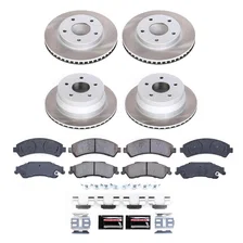 Front and Rear SEMI-COATED ROTOR KIT image 1