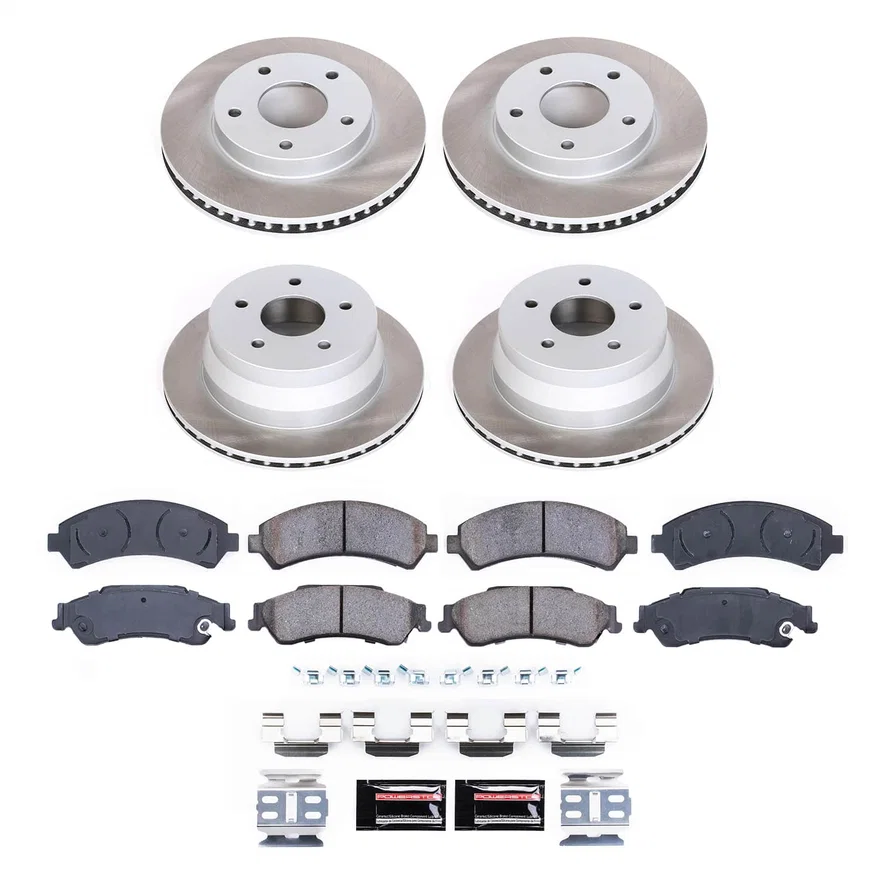 Front and Rear SEMI-COATED ROTOR KIT