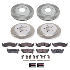 Front and Rear SEMI-COATED ROTOR KIT image 1
