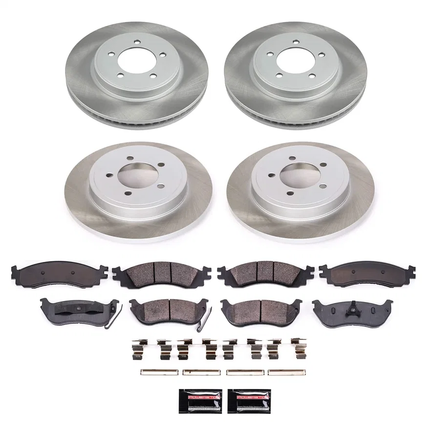 Front and Rear SEMI-COATED ROTOR KIT