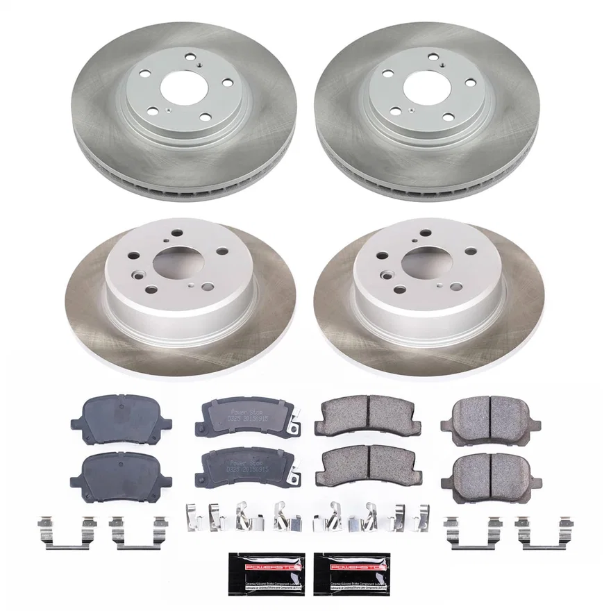 Front and Rear SEMI-COATED ROTOR KIT for Lexus RX300