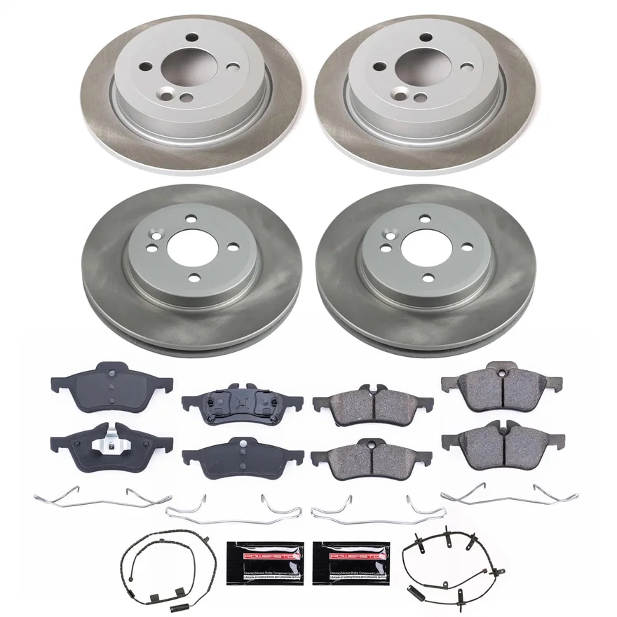 Front and Rear SEMI-COATED ROTOR KIT for Mini Cooper