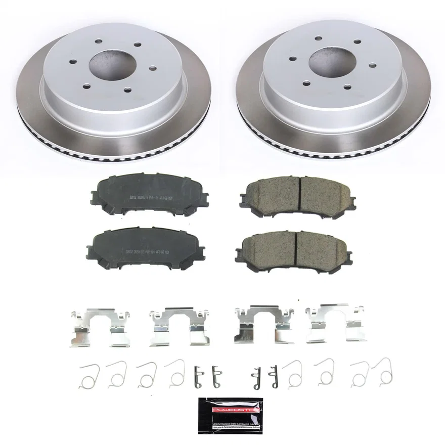 Rear SEMI-COATED ROTOR KIT for Nissan TITAN
