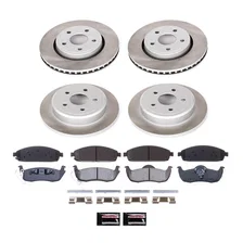 Front and Rear SEMI-COATED ROTOR KIT for Jeep image 1