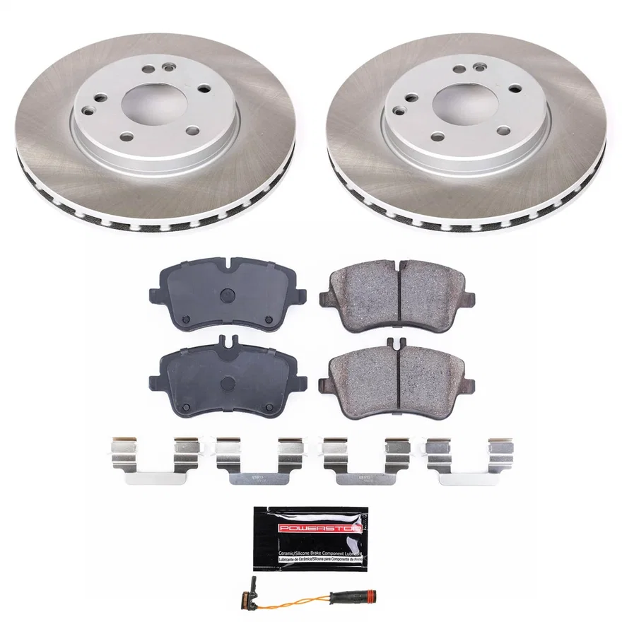 Front SEMI-COATED ROTOR KIT for Mercedes-Benz C230