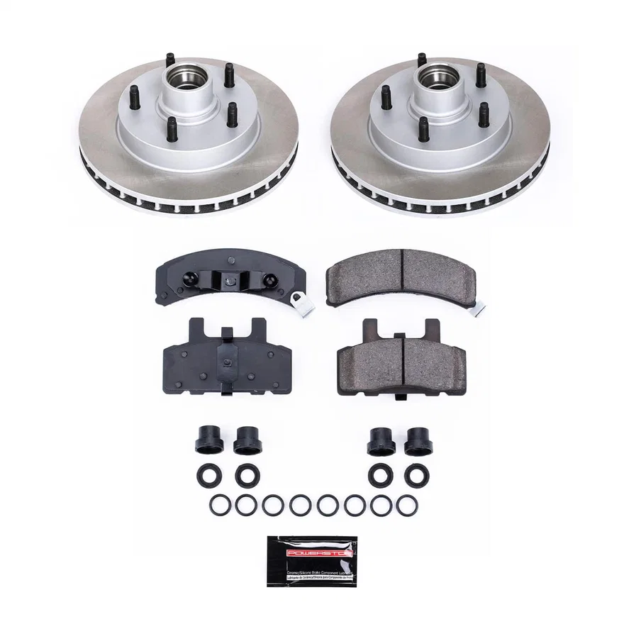 Front SEMI-COATED ROTOR KIT for Dodge Ram 1500