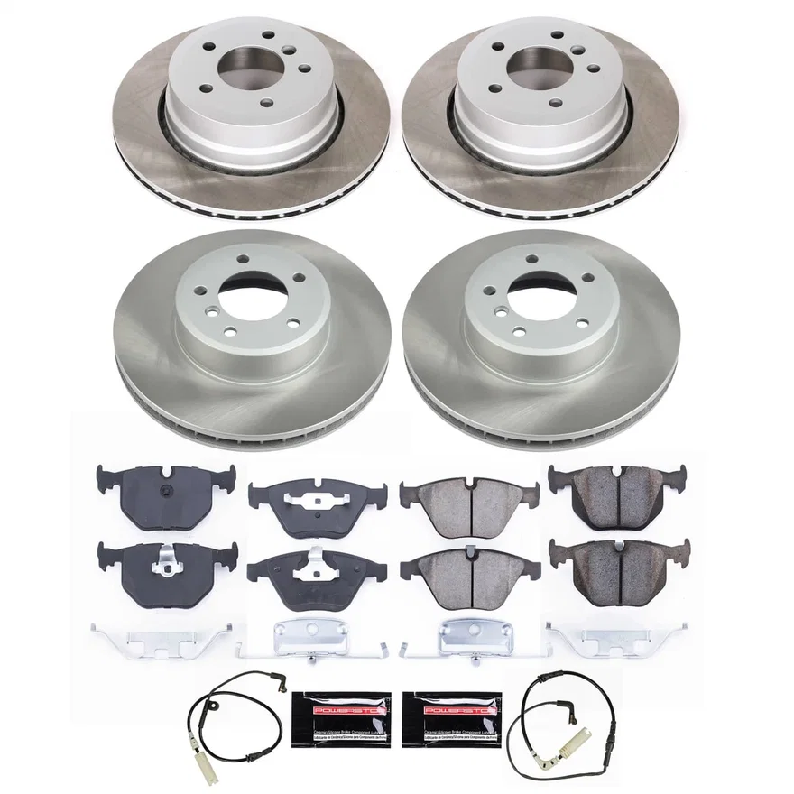 Front and Rear SEMI-COATED ROTOR KIT for BMW