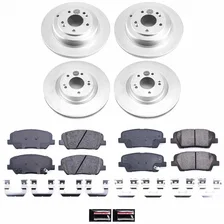 Front and Rear Z17 COATED BRAKE KIT for Hyundai Genesis Coupe image 2