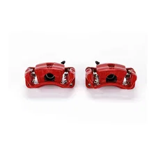 Rear RED CALIPER PAIR W/BRKT for Mitsubishi image 2