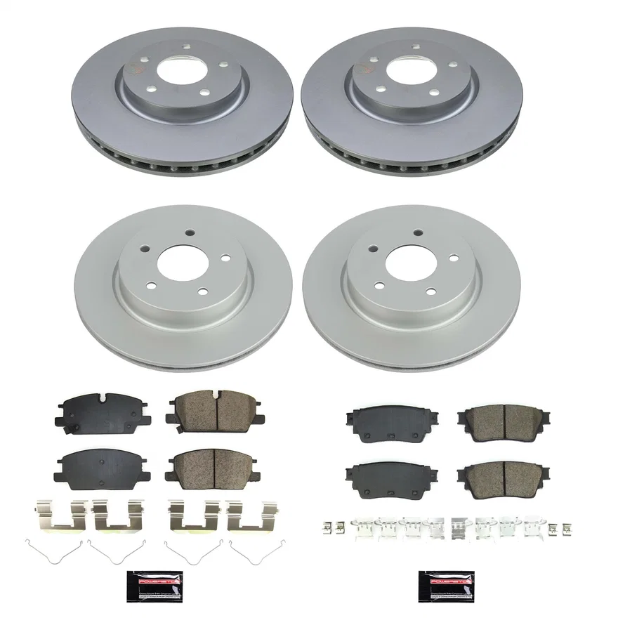 Front and Rear Z17 COATED BRAKE KIT for Nissan Rogue