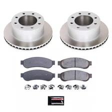 Rear SEMI-COATED ROTOR KIT for Ford F-350 Super Duty image 1