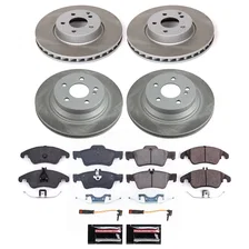 Front and Rear SEMI-COATED ROTOR KIT for Mercedes-Benz image 1