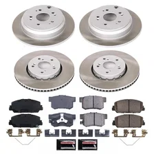 Front and Rear SEMI-COATED ROTOR KIT for Acura RDX image 1