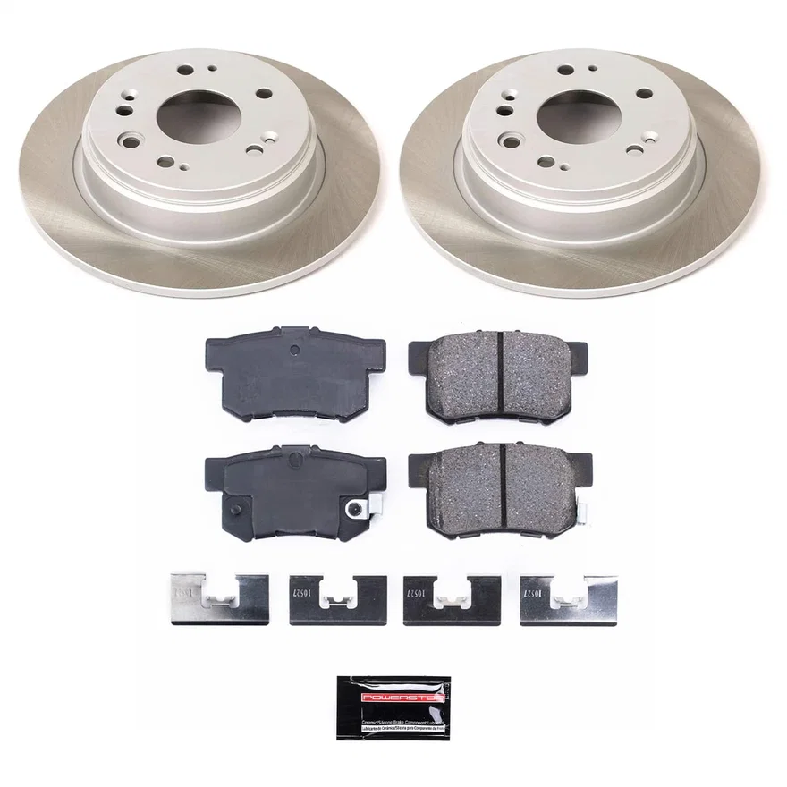Rear SEMI-COATED ROTOR KIT for Honda CR-V