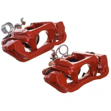 Rear RED CALIPER PAIR W/BRKT image 6