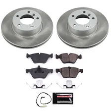 Front SEMI-COATED ROTOR KIT for BMW 325i image 1