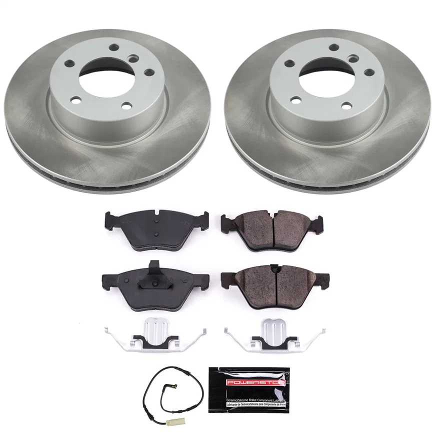 Front SEMI-COATED ROTOR KIT for BMW 325i