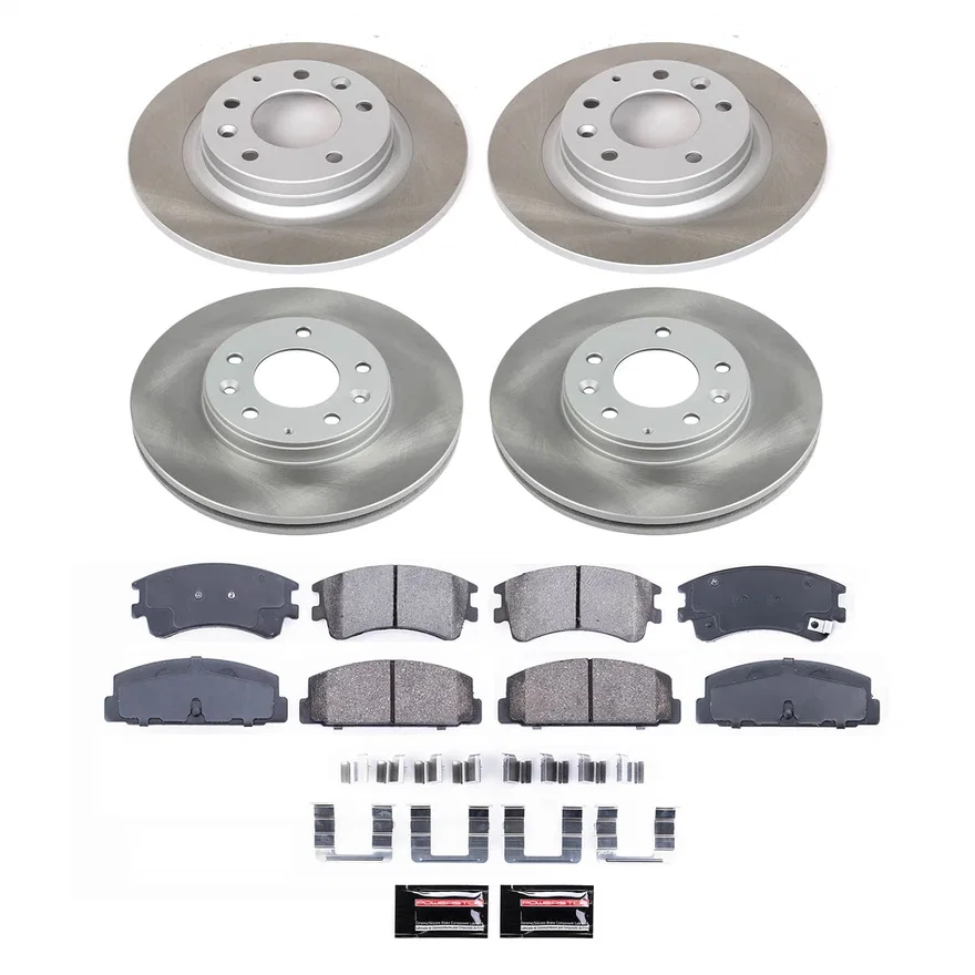 Front and Rear SEMI-COATED ROTOR KIT for Mazda 6