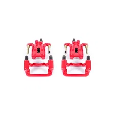 Rear RED CALIPER PAIR W/BRKT image 2