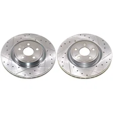Front DRILLEDSLOTTED ROTOR PAIR image 2