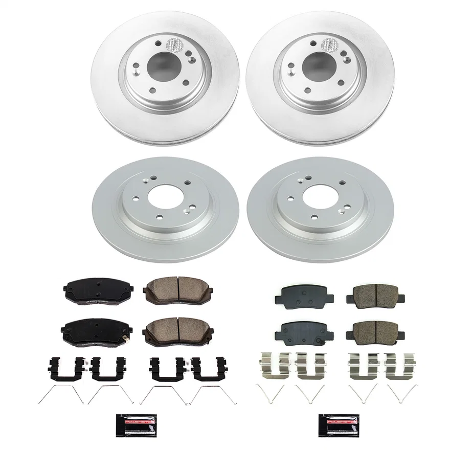 Front and Rear Z17 COATED BRAKE KIT for Kia Seltos