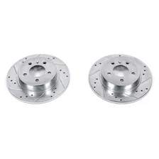Rear DRILLEDSLOTTED ROTOR PAIR image 2